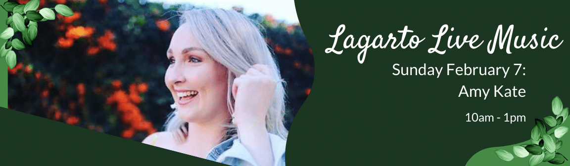 Enjoy live music at Cafe Lagarto with Amy Kate