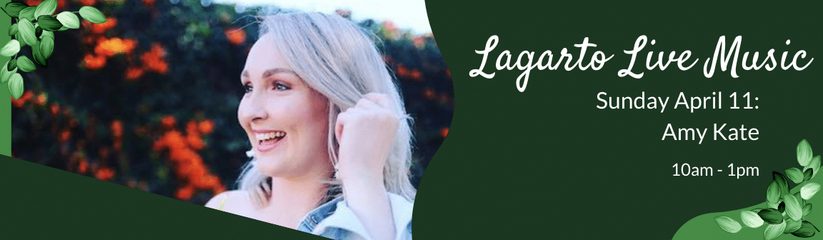 Enjoy live music at Cafe Lagarto with Amy Kate