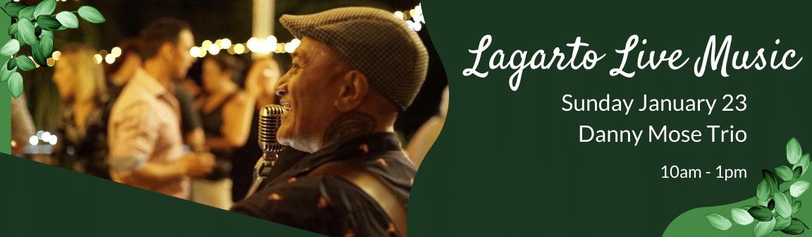 Enjoy live music at Cafe Lagarto with the Danny Mose Trio.