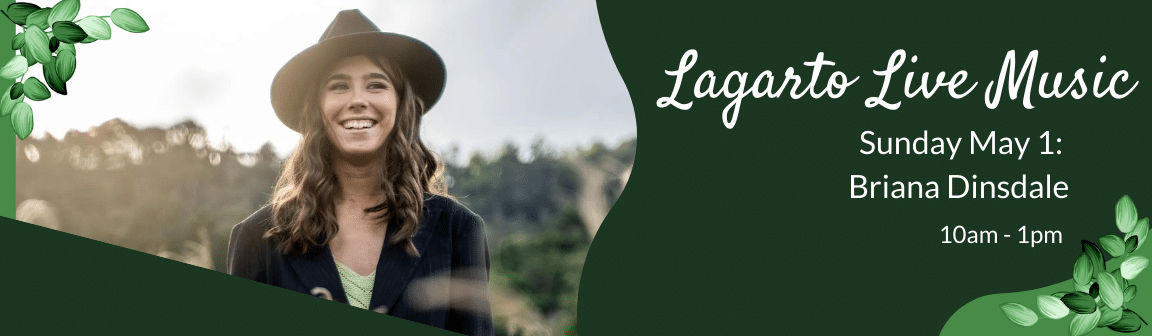Enjoy live music at Cafe Lagarto with Briana Dinsdale
