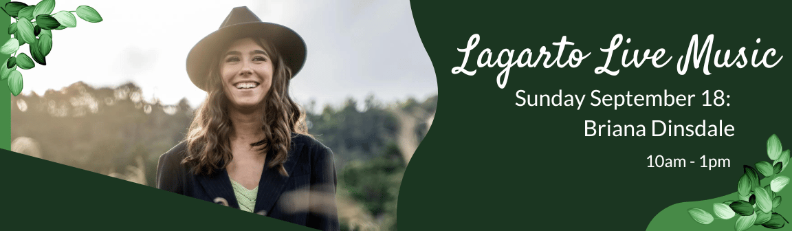 Enjoy live music at Cafe Lagarto with Briana Dinsdale