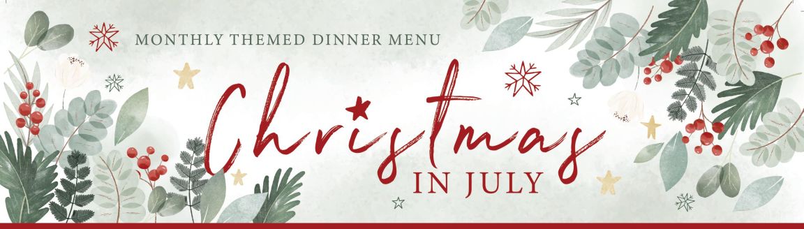 Christmas in July event dining experience